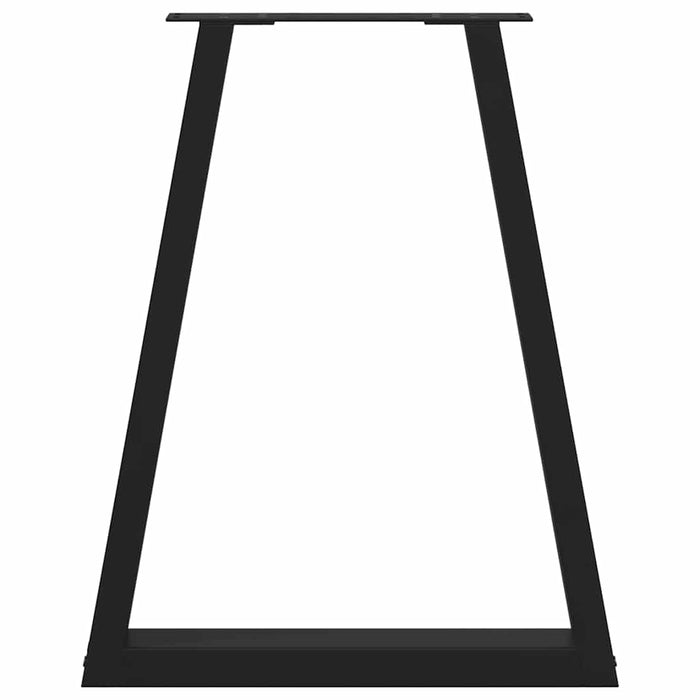 Coffee Table Legs V-Shape 2 Pcs Black 60X (72-73) Cm Steel Aboxpla