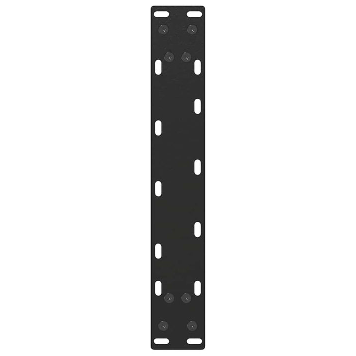Coffee Table Legs U-Shaped 2 Pcs Black 28X(42-43) Cm Steel Abotoan