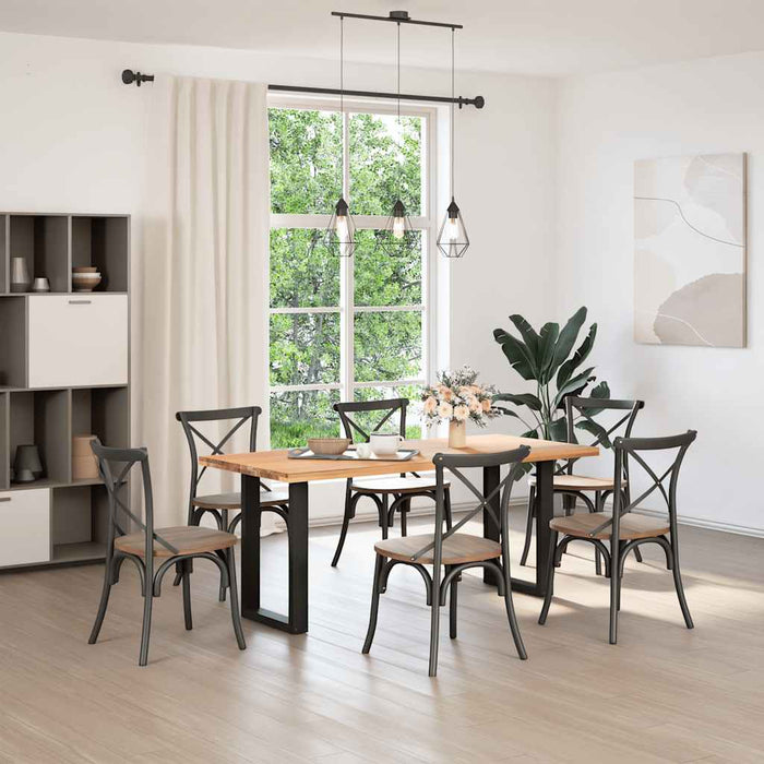 Coffee Table Legs U-Shaped 2 Pcs Black 50X(72-73) Cm Steel Abotoil