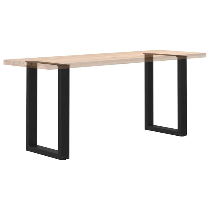 Coffee Table Legs U-Shaped 2 Pcs Black 50X(72-73) Cm Steel Abotoil