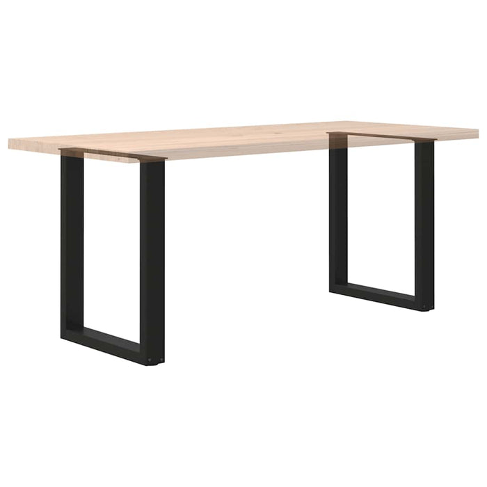 Coffee Table Legs U-Shaped 2 Pcs Black 60X(72-73) Cm Steel Abotonb