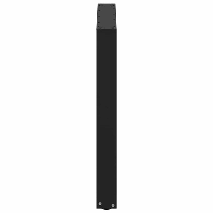 Coffee Table Legs U-Shaped 2 Pcs Black 80X(72-73) Cm Steel Abotonn