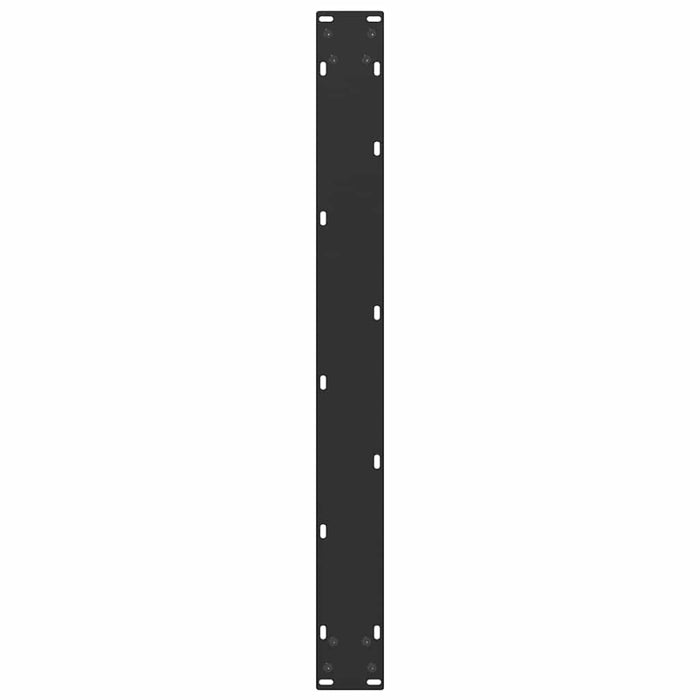 Coffee Table Legs U-Shaped 2 Pcs Black 80X(72-73) Cm Steel Abotonn