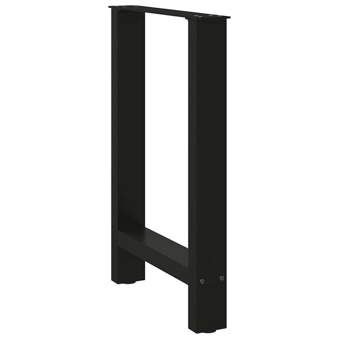 Coffee Table Legs Black 2 Pcs 60X(72-73) Cm Steel Abottba