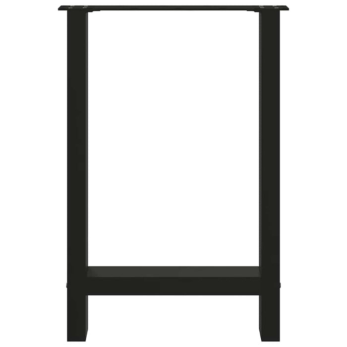 Coffee Table Legs Black 2 Pcs 60X(72-73) Cm Steel Abottba