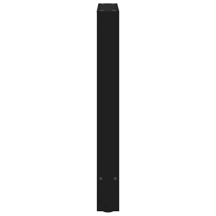 Coffee Table Legs Black 2 Pcs 60X(72-73) Cm Steel Abottba