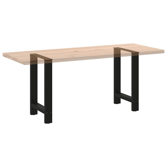Coffee Table Legs Black 2 Pcs 60X(72-73) Cm Steel Abottba