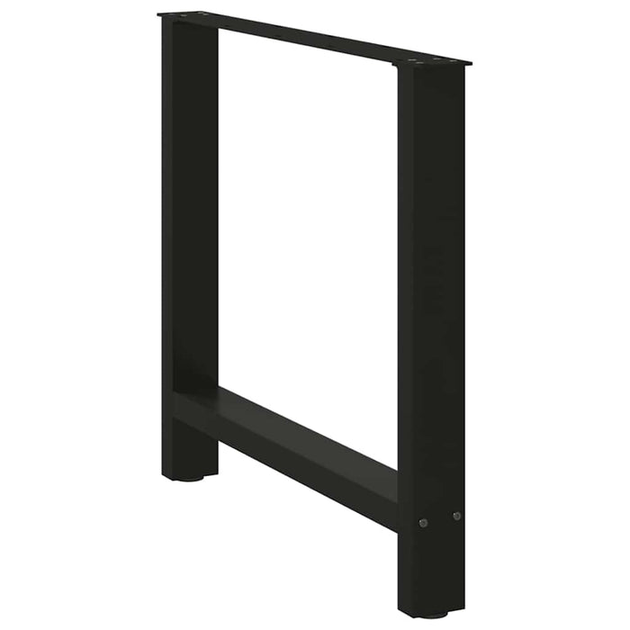 Coffee Table Legs Black 2 Pcs 70X(72-73) Cm Steel Abottbn