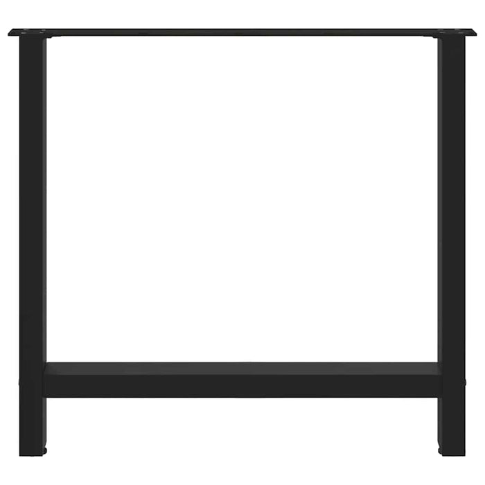 Coffee Table Legs Black 2 Pcs 70X(72-73) Cm Steel Abottbn