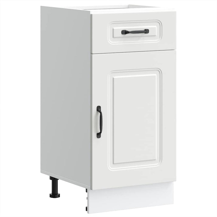 Kitchen Base Cabinet Kalmar White Engineered Wood Nptali