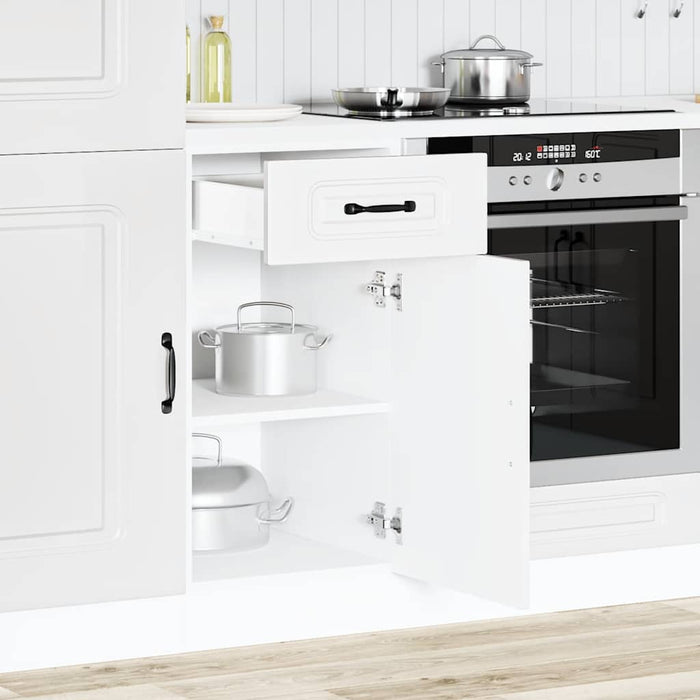 Kitchen Base Cabinet Kalmar White Engineered Wood Nptali