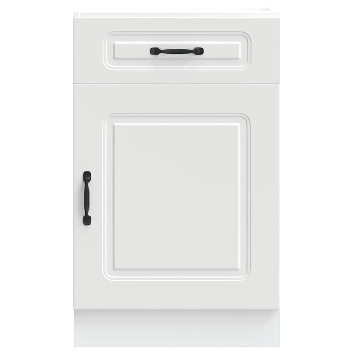 Kitchen Base Cabinet Kalmar White Engineered Wood Nptaii