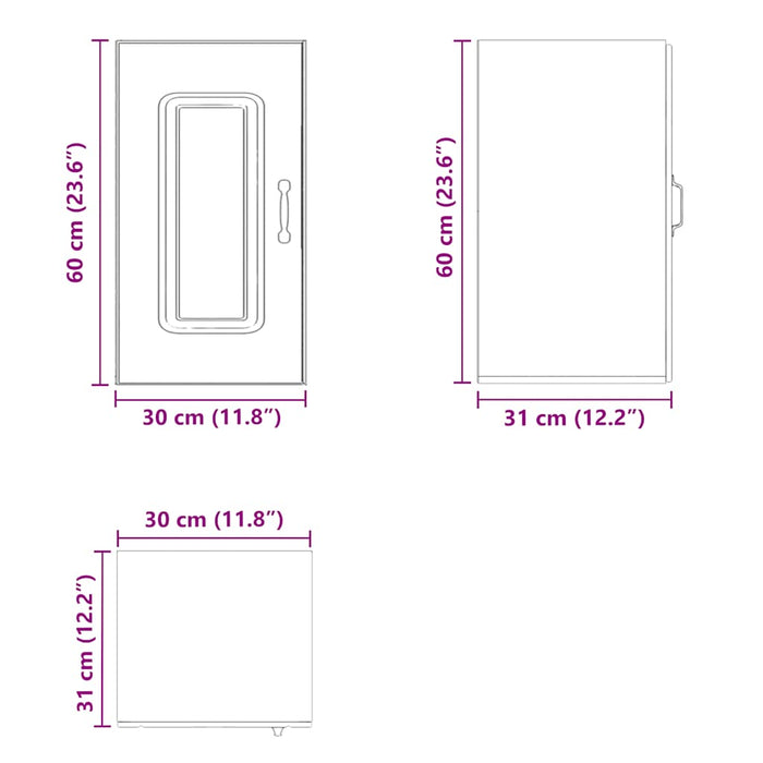 Kitchen Wall Cabinet Kalmar White Engineered Wood Nptpti