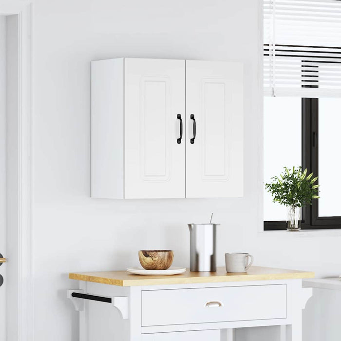 Kitchen Wall Cabinet Kalmar White Engineered Wood Nptpii