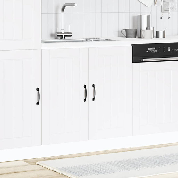 Sink Base Cabinet Lucca White Engineered Wood Nptlni