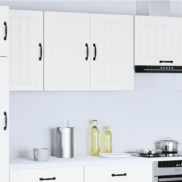 Kitchen Wall Cabinet Lucca White Engineered Wood Nptnxi