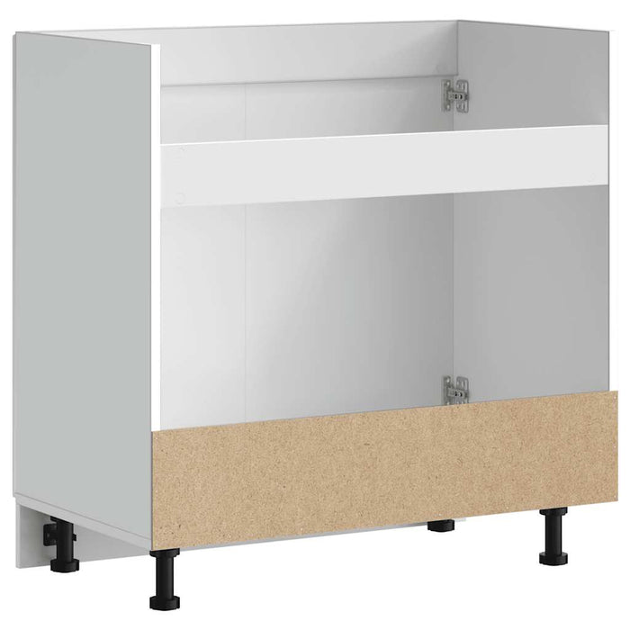 Sink Base Cabinet  Porto White 80X46X81.5 Cm Engineered Wood Nptkxi