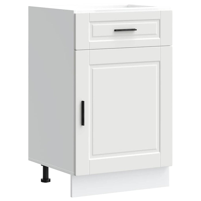 Kitchen Base Cabinet Porto White Engineered Wood Nptkpi