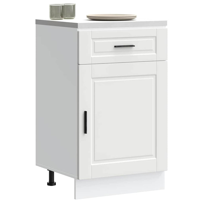 Kitchen Base Cabinet Porto White Engineered Wood Nptkpi