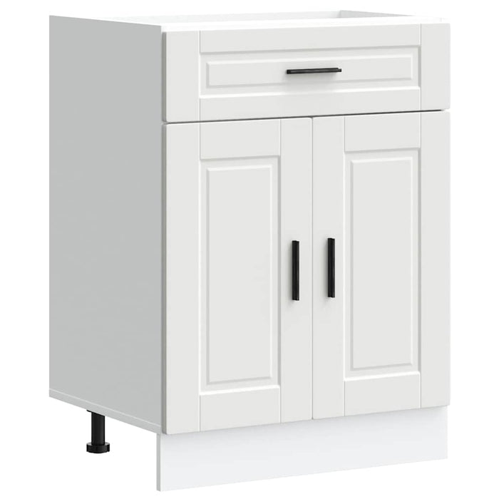 Kitchen Base Cabinet Porto White Engineered Wood Nptkli