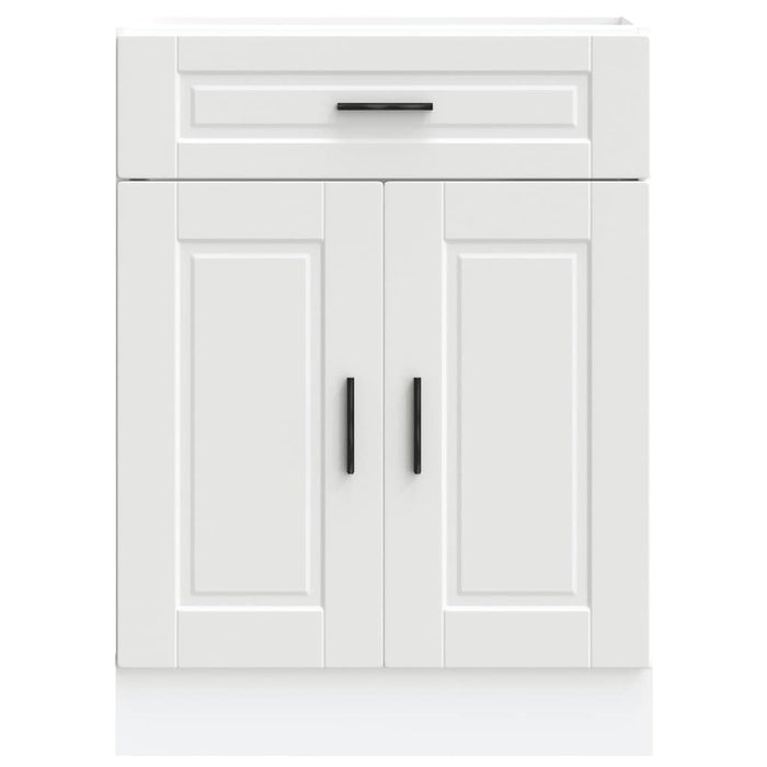 Kitchen Base Cabinet Porto White Engineered Wood Nptkli