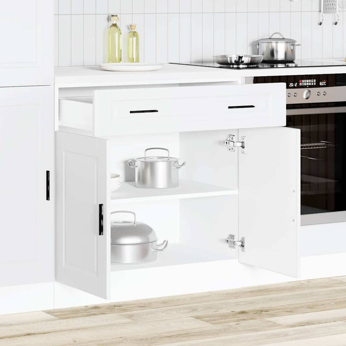 Kitchen Base Cabinet Porto White Engineered Wood Nptkii