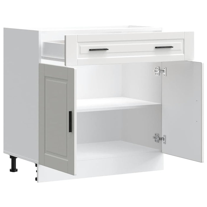 Kitchen Base Cabinet Porto White Engineered Wood Nptkii