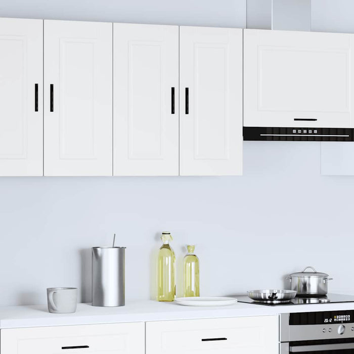 Kitchen Wall Cabinet Porto White Engineered Wood Npabpi