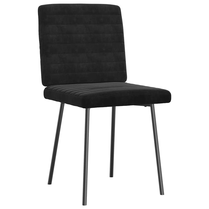 Dining Chairs 4 Pcs Black Velvet Ttopxlx