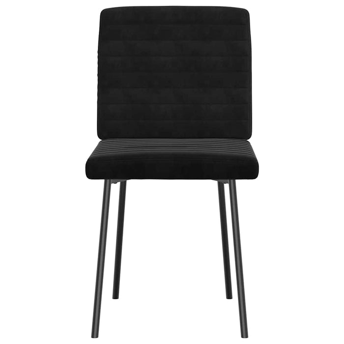 Dining Chairs 4 Pcs Black Velvet Ttopxlx