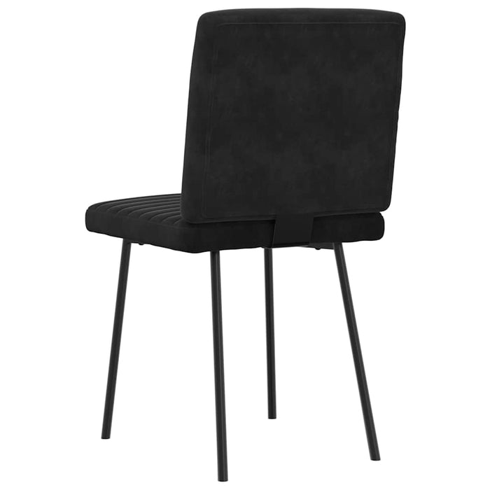 Dining Chairs 4 Pcs Black Velvet Ttopxlx