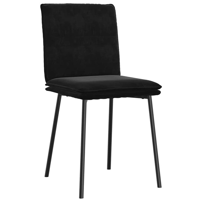 Dining Chairs 4 Pcs Black Velvet Ttoptpb