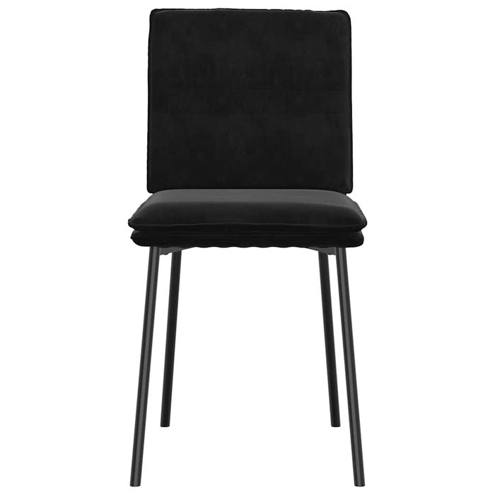 Dining Chairs 4 Pcs Black Velvet Ttoptpb