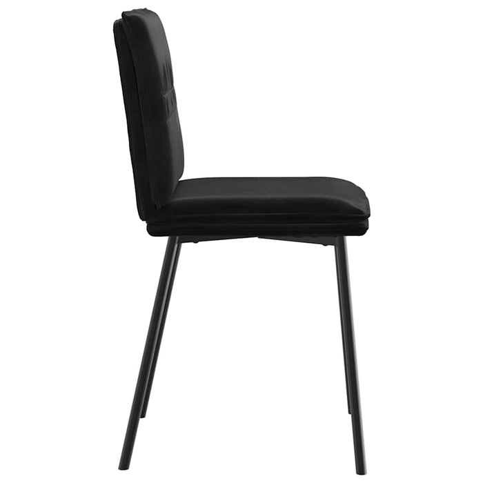 Dining Chairs 4 Pcs Black Velvet Ttoptpb