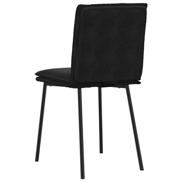 Dining Chairs 4 Pcs Black Velvet Ttoptpb