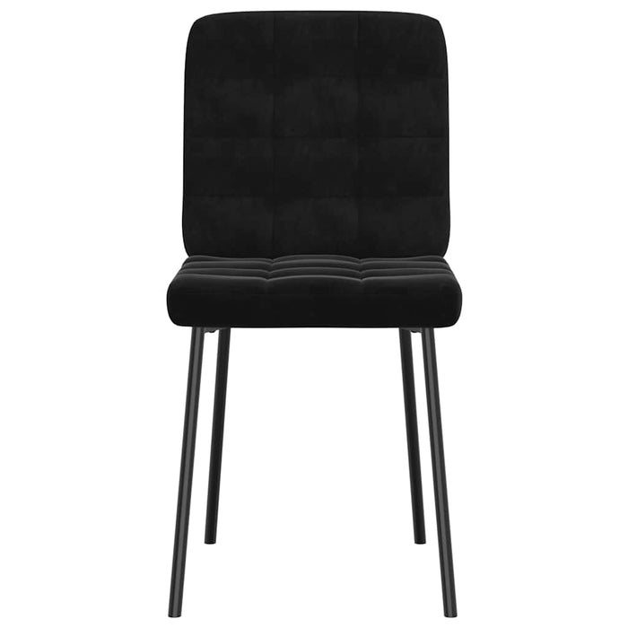 Dining Chairs 2 Pcs Black Velvet Aobobnl