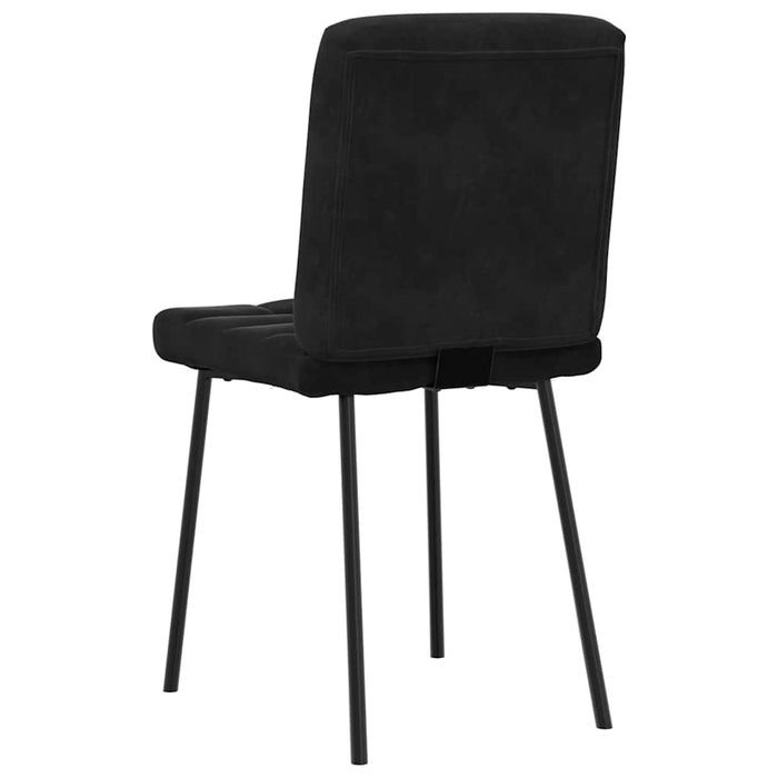 Dining Chairs 2 Pcs Black Velvet Aobobnl