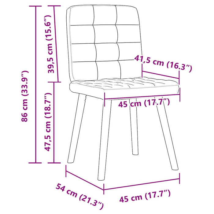 Dining Chairs 2 Pcs Dark Grey Fabric Aobobkx