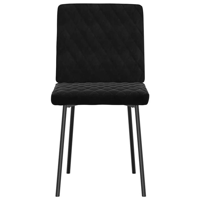 Dining Chairs 2 Pcs Black Velvet Aoboobk