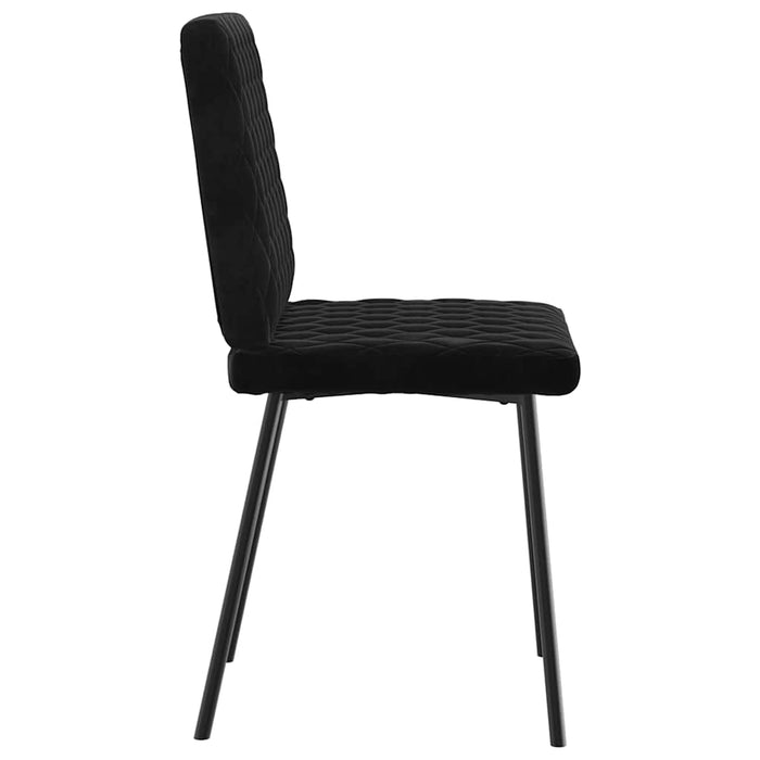 Dining Chairs 2 Pcs Black Velvet Aoboobk