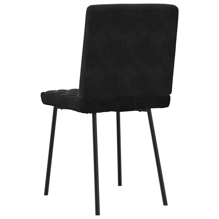 Dining Chairs 2 Pcs Black Velvet Aoboobk