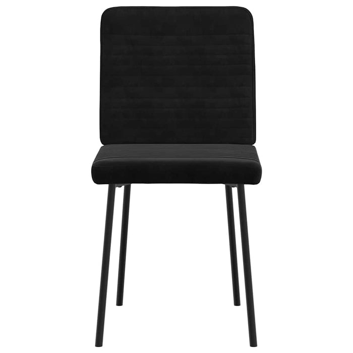 Dining Chairs 2 Pcs Black Velvet Aobootk