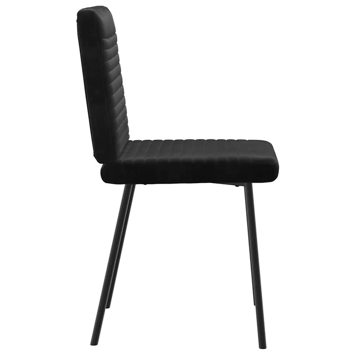 Dining Chairs 2 Pcs Black Velvet Aobootk