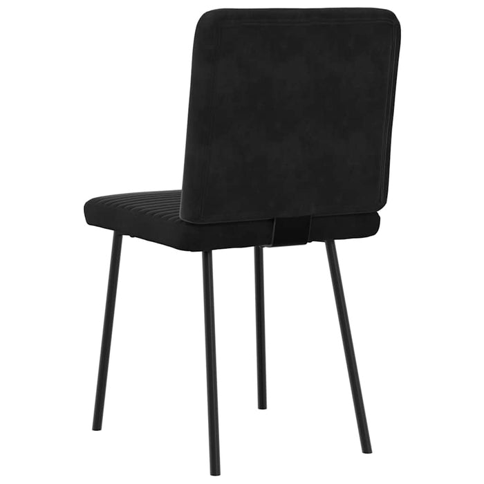 Dining Chairs 2 Pcs Black Velvet Aobootk