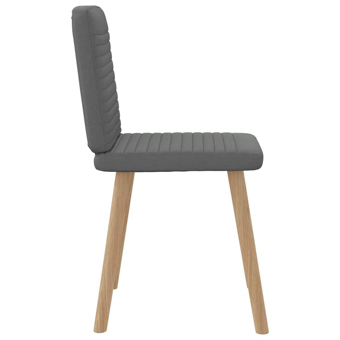 Dining Chairs 2 Pcs Dark Grey Fabric Aobooap