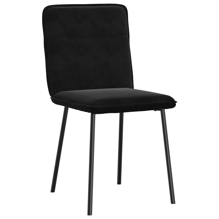 Dining Chairs 2 Pcs Black Velvet Aoboxop