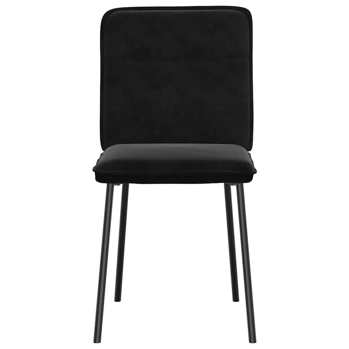 Dining Chairs 2 Pcs Black Velvet Aoboxop