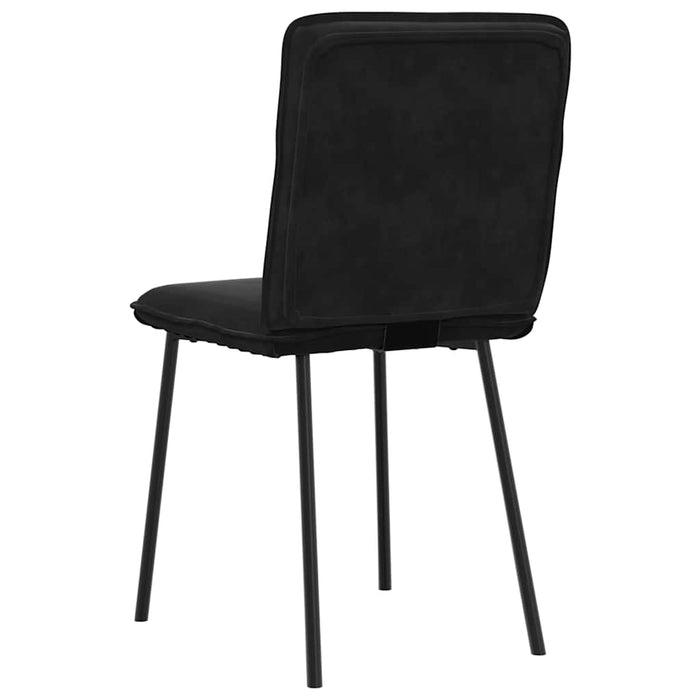 Dining Chairs 2 Pcs Black Velvet Aoboxop