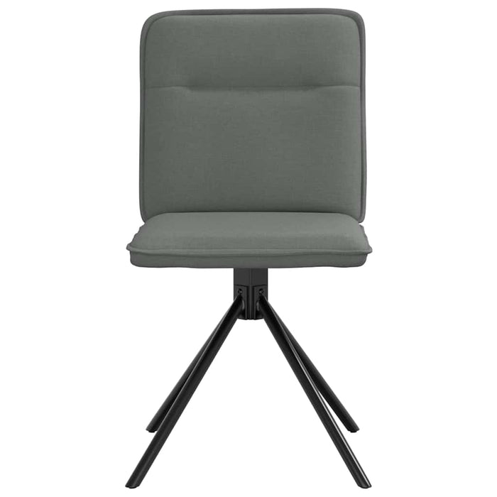 Dining Chairs 2 Pcs Dark Grey Fabric Aoboxtt