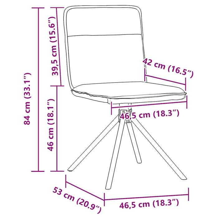 Dining Chairs 2 Pcs Dark Grey Fabric Aoboxtt